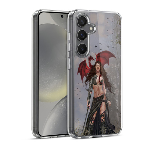Nene Thomas Gothic Dragon Witch Warrior Sword Soft Gel Case for Samsung Galaxy S24 5G & MagSafe