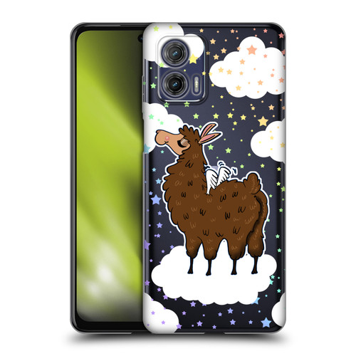 Grace Illustration Llama Pegasus Soft Gel Case for Motorola Moto G73 5G