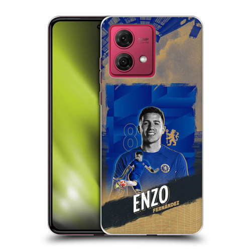 Chelsea Football Club 2023/24 First Team Enzo Fernández Soft Gel Case for Motorola Moto G84 5G