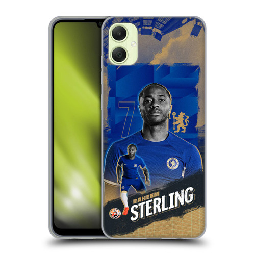 Chelsea Football Club 2023/24 First Team Raheem Sterling Soft Gel Case for Samsung Galaxy A05