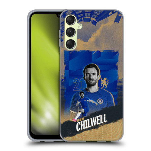 Chelsea Football Club 2023/24 First Team Ben Chilwell Soft Gel Case for Samsung Galaxy A24 4G / Galaxy M34 5G
