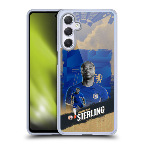 Chelsea Football Club 2023/24 First Team Raheem Sterling Soft Gel Case for Samsung Galaxy M54 5G