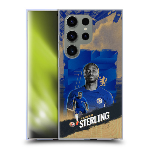 Chelsea Football Club 2023/24 First Team Raheem Sterling Soft Gel Case for Samsung Galaxy S24 Ultra 5G