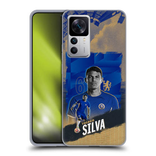 Chelsea Football Club 2023/24 First Team Thiago Silva Soft Gel Case for Xiaomi 12T 5G / 12T Pro 5G / Redmi K50 Ultra 5G