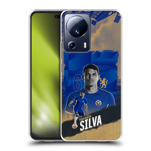 Chelsea Football Club 2023/24 First Team Thiago Silva Soft Gel Case for Xiaomi 13 Lite 5G