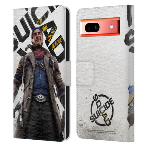 Suicide Squad: Kill The Justice League Key Art Captain Boomerang Leather Book Wallet Case Cover For Google Pixel 7a