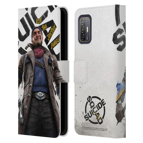 Suicide Squad: Kill The Justice League Key Art Captain Boomerang Leather Book Wallet Case Cover For HTC Desire 21 Pro 5G