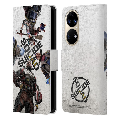 Suicide Squad: Kill The Justice League Key Art Poster Leather Book Wallet Case Cover For Huawei P50