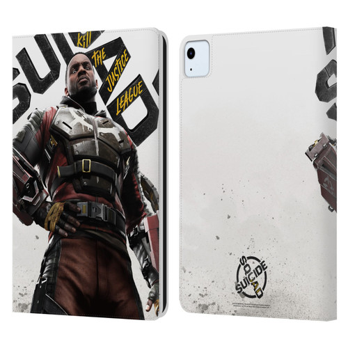 Suicide Squad: Kill The Justice League Key Art Deadshot Leather Book Wallet Case Cover For Apple iPad Air 2020 / 2022
