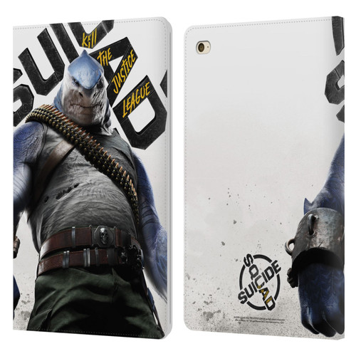 Suicide Squad: Kill The Justice League Key Art King Shark Leather Book Wallet Case Cover For Apple iPad mini 4