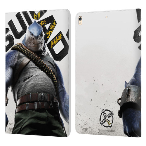 Suicide Squad: Kill The Justice League Key Art King Shark Leather Book Wallet Case Cover For Apple iPad Pro 10.5 (2017)