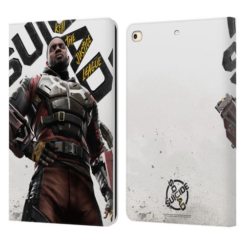 Suicide Squad: Kill The Justice League Key Art Deadshot Leather Book Wallet Case Cover For Apple iPad 9.7 2017 / iPad 9.7 2018
