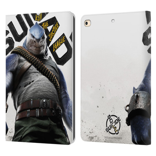 Suicide Squad: Kill The Justice League Key Art King Shark Leather Book Wallet Case Cover For Apple iPad 9.7 2017 / iPad 9.7 2018