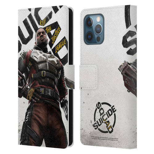 Suicide Squad: Kill The Justice League Key Art Deadshot Leather Book Wallet Case Cover For Apple iPhone 12 Pro Max