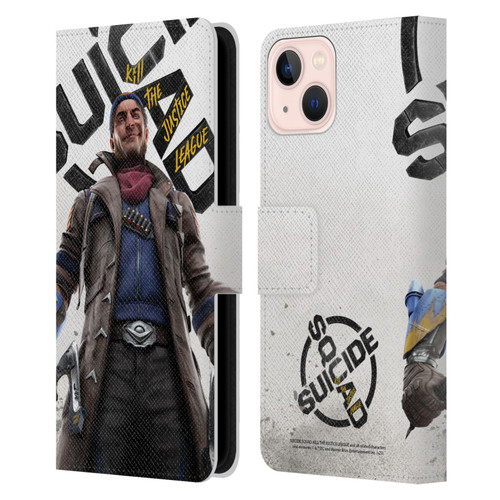 Suicide Squad: Kill The Justice League Key Art Captain Boomerang Leather Book Wallet Case Cover For Apple iPhone 13