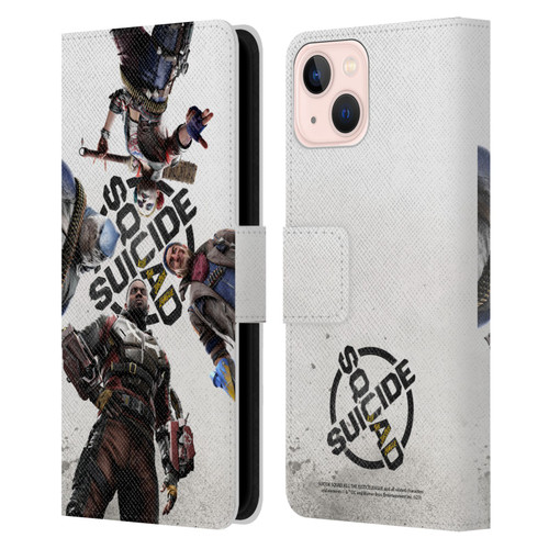 Suicide Squad: Kill The Justice League Key Art Poster Leather Book Wallet Case Cover For Apple iPhone 13