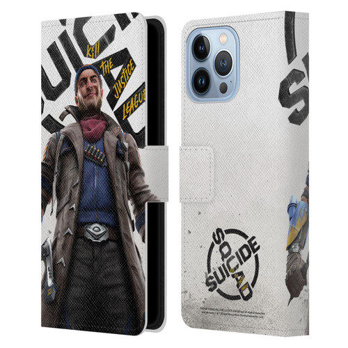Suicide Squad: Kill The Justice League Key Art Captain Boomerang Leather Book Wallet Case Cover For Apple iPhone 13 Pro Max
