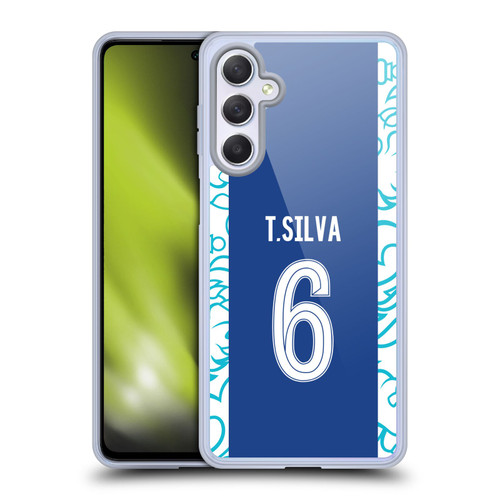 Chelsea Football Club 2022/23 Players Home Kit Thiago Silva Soft Gel Case for Samsung Galaxy M54 5G