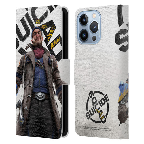 Suicide Squad: Kill The Justice League Key Art Captain Boomerang Leather Book Wallet Case Cover For Apple iPhone 13 Pro