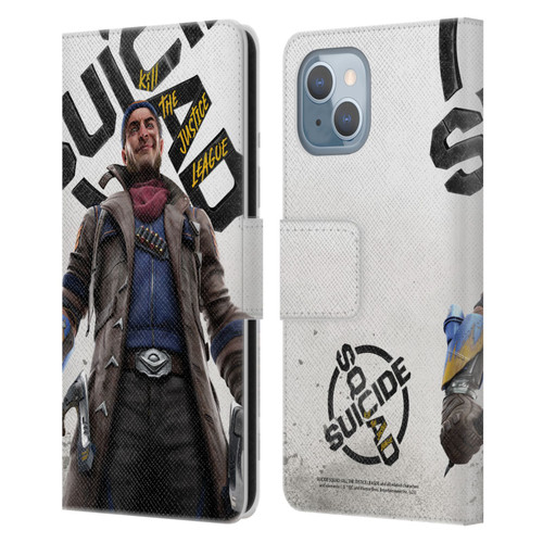 Suicide Squad: Kill The Justice League Key Art Captain Boomerang Leather Book Wallet Case Cover For Apple iPhone 14
