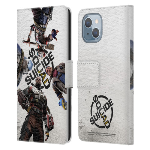 Suicide Squad: Kill The Justice League Key Art Poster Leather Book Wallet Case Cover For Apple iPhone 14
