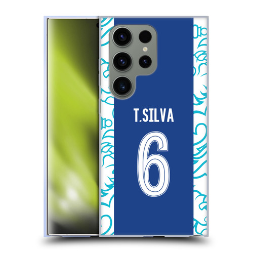 Chelsea Football Club 2022/23 Players Home Kit Thiago Silva Soft Gel Case for Samsung Galaxy S24 Ultra 5G