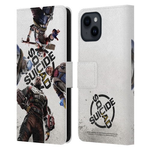 Suicide Squad: Kill The Justice League Key Art Poster Leather Book Wallet Case Cover For Apple iPhone 15
