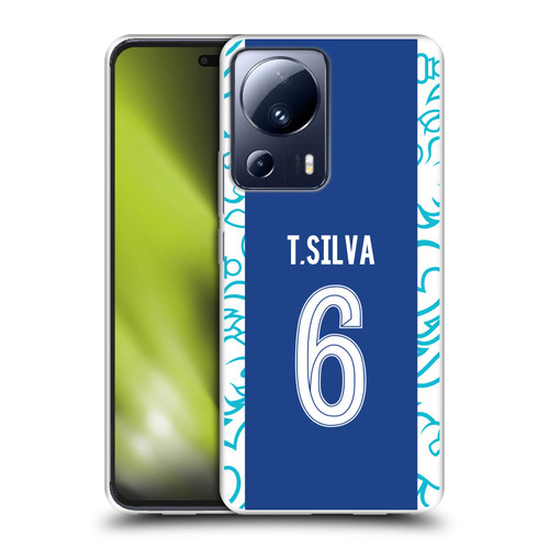 Chelsea Football Club 2022/23 Players Home Kit Thiago Silva Soft Gel Case for Xiaomi 13 Lite 5G