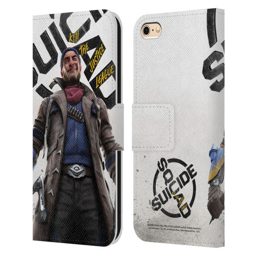 Suicide Squad: Kill The Justice League Key Art Captain Boomerang Leather Book Wallet Case Cover For Apple iPhone 6 / iPhone 6s