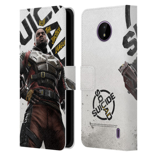 Suicide Squad: Kill The Justice League Key Art Deadshot Leather Book Wallet Case Cover For Nokia C10 / C20
