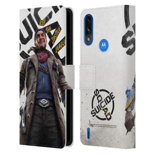 Suicide Squad: Kill The Justice League Key Art Captain Boomerang Leather Book Wallet Case Cover For Motorola Moto E7 Power / Moto E7i Power