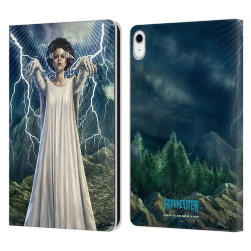 Universal Monsters The Bride Of Frankenstein But Can She Love? Leather Book Wallet Case Cover For Apple iPad 10.9 (2022)