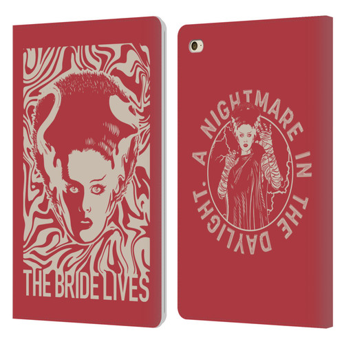 Universal Monsters The Bride Of Frankenstein The Bride Lives Leather Book Wallet Case Cover For Apple iPad mini 4