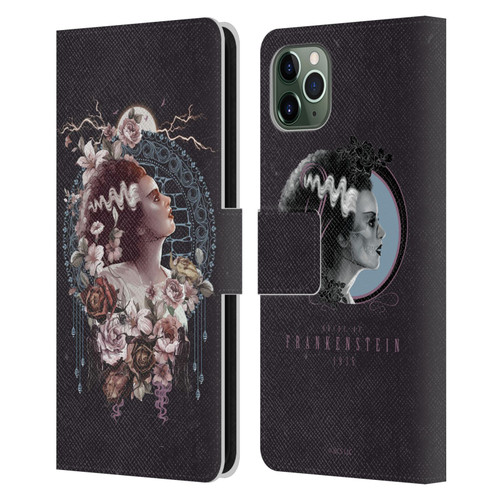 Universal Monsters The Bride Of Frankenstein Portrait Leather Book Wallet Case Cover For Apple iPhone 11 Pro Max