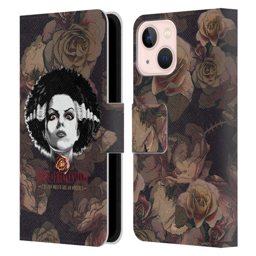 Universal Monsters The Bride Of Frankenstein World Of Gods And Monsters Leather Book Wallet Case Cover For Apple iPhone 13 Mini