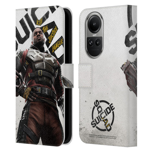 Suicide Squad: Kill The Justice League Key Art Deadshot Leather Book Wallet Case Cover For OPPO Reno10 5G / Reno10 Pro 5G
