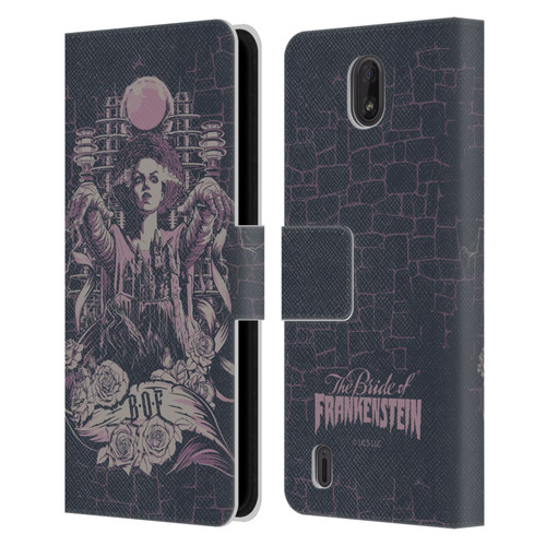 Universal Monsters The Bride Of Frankenstein B.O.F Leather Book Wallet Case Cover For Nokia C01 Plus/C1 2nd Edition