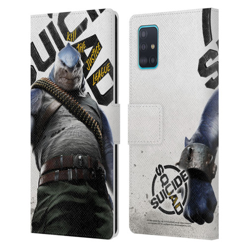 Suicide Squad: Kill The Justice League Key Art King Shark Leather Book Wallet Case Cover For Samsung Galaxy A51 (2019)
