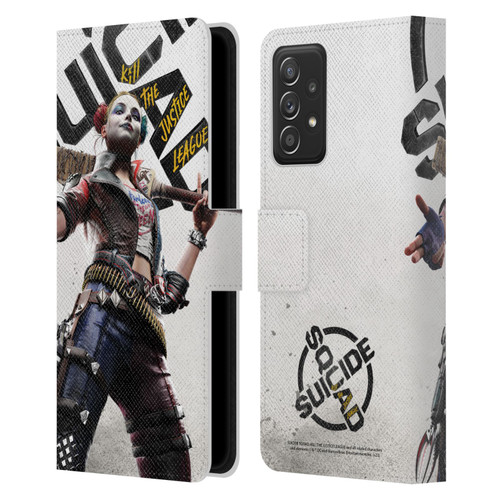 Suicide Squad: Kill The Justice League Key Art Harley Quinn Leather Book Wallet Case Cover For Samsung Galaxy A52 / A52s / 5G (2021)