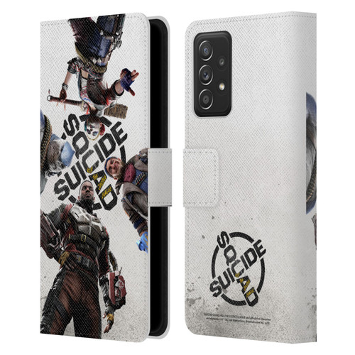 Suicide Squad: Kill The Justice League Key Art Poster Leather Book Wallet Case Cover For Samsung Galaxy A53 5G (2022)