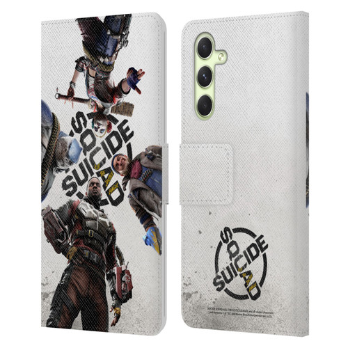 Suicide Squad: Kill The Justice League Key Art Poster Leather Book Wallet Case Cover For Samsung Galaxy A54 5G
