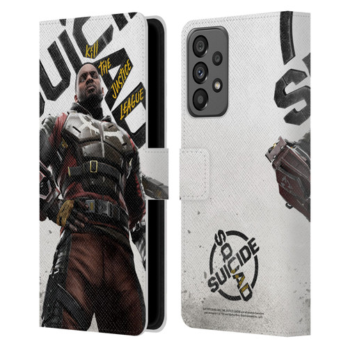 Suicide Squad: Kill The Justice League Key Art Deadshot Leather Book Wallet Case Cover For Samsung Galaxy A73 5G (2022)