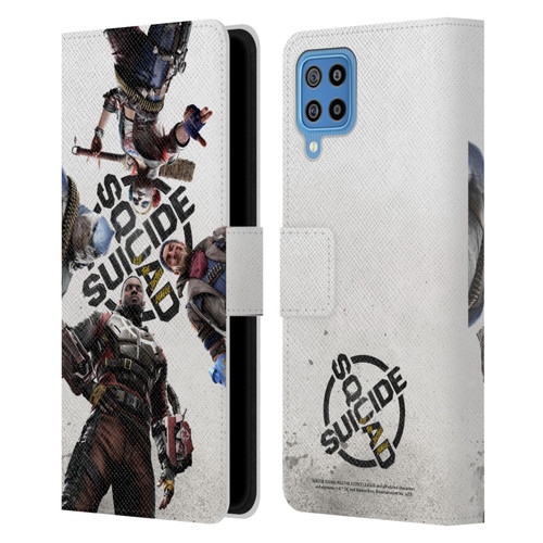 Suicide Squad: Kill The Justice League Key Art Poster Leather Book Wallet Case Cover For Samsung Galaxy F22 (2021)