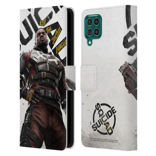 Suicide Squad: Kill The Justice League Key Art Deadshot Leather Book Wallet Case Cover For Samsung Galaxy F62 (2021)