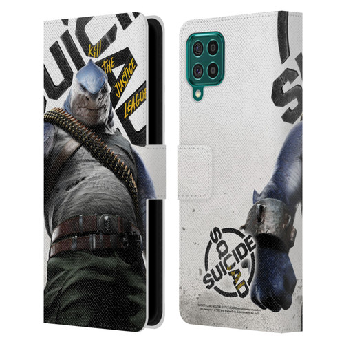 Suicide Squad: Kill The Justice League Key Art King Shark Leather Book Wallet Case Cover For Samsung Galaxy F62 (2021)