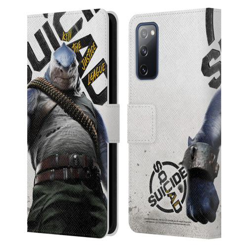 Suicide Squad: Kill The Justice League Key Art King Shark Leather Book Wallet Case Cover For Samsung Galaxy S20 FE / 5G