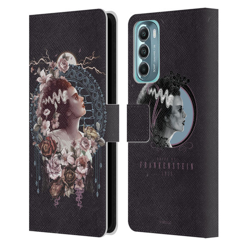 Universal Monsters The Bride Of Frankenstein Portrait Leather Book Wallet Case Cover For Motorola Moto G Stylus 5G (2022)