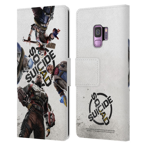 Suicide Squad: Kill The Justice League Key Art Poster Leather Book Wallet Case Cover For Samsung Galaxy S9
