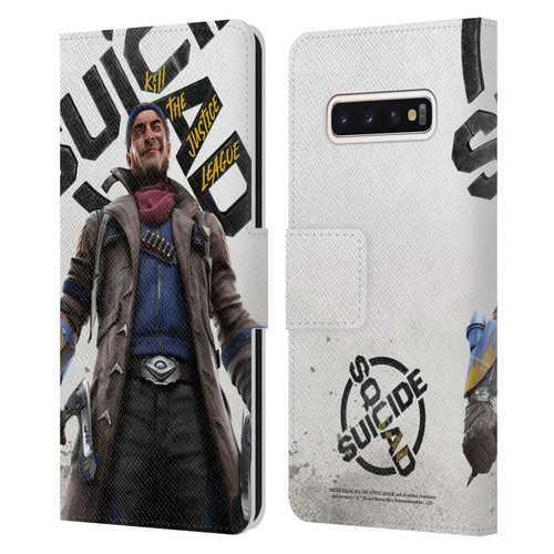 Suicide Squad: Kill The Justice League Key Art Captain Boomerang Leather Book Wallet Case Cover For Samsung Galaxy S10