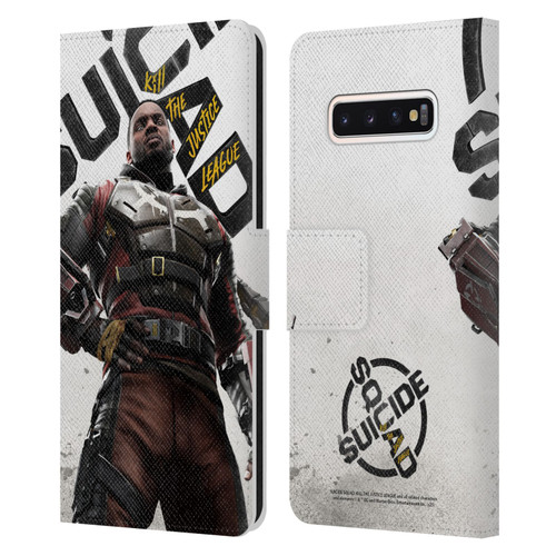 Suicide Squad: Kill The Justice League Key Art Deadshot Leather Book Wallet Case Cover For Samsung Galaxy S10